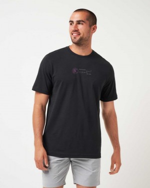 Black Travis Mathew Burnley Slide Show Tee | QTBD34701