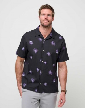 Black Travis Mathew Casino Holiday Button-up | MUJL85309