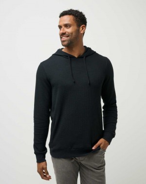 Black Travis Mathew Cloud Waffle Hoodie | EVYP42513