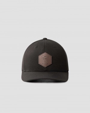 Black Travis Mathew Door Wall Snapback Hat | YHIG42019