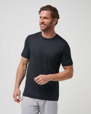 Black Travis Mathew Risk Taker Active Tee | XFJI69782