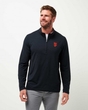 Black Travis Mathew San Francisco Giants The Heater Quarter Zip | ZSIJ08526