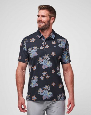 Black Travis Mathew Secluded Island Polo | PBFW57428