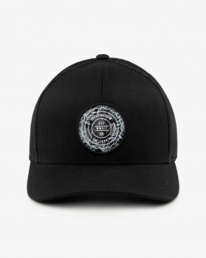 Black Travis Mathew The Patch Floral Snapback Hat | ZAWY08914