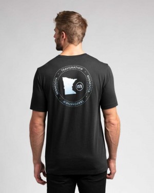 Black Travis Mathew Uff Da 2.0 Tee | PCYW43508