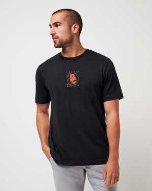 Black Travis Mathew Usc School Spirit Tee | GYQM24085