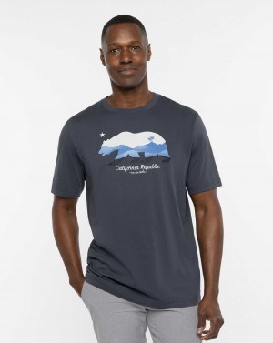 Blue Nights Travis Mathew Fog City Tee | LTRC76235