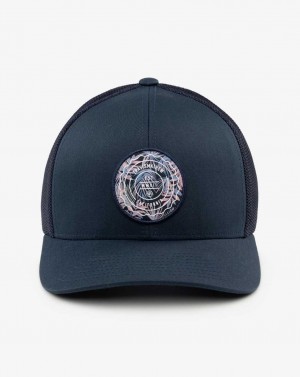 Blue Nights Travis Mathew The Patch Floral Snapback Hat | TADM02649