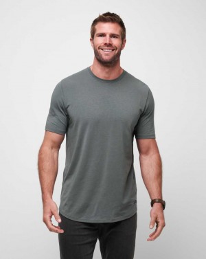 Dark Olive Travis Mathew Cloud Crew Tee | HOSC95721