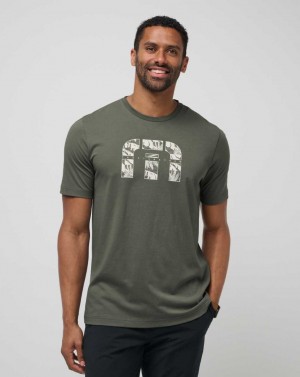 Dark Olive Travis Mathew Port Planner Tee | YBMH53740