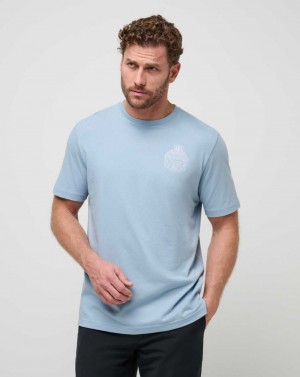 Dusty Blue Travis Mathew Name Association Tee | KPGJ20198