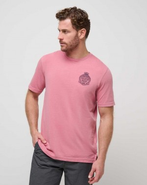 Dusty Rose Travis Mathew Name Association Tee | AJSN04729