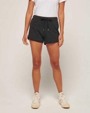 Heather Black Travis Mathew Cloud Fleece Short 2.0 | BKPE06319