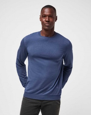 Heather Blue Nights Travis Mathew Amenities Crew | IBLZ93267