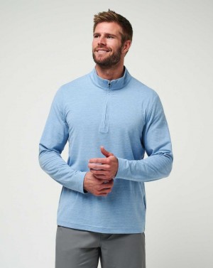 Heather Blue Travis Mathew The Heater Quarter Zip | RTQU46210