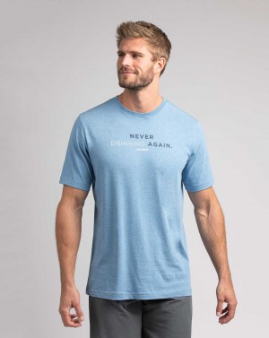 Heather Blue Travis Mathew Trapeze Swinger Tee | AQNE41905