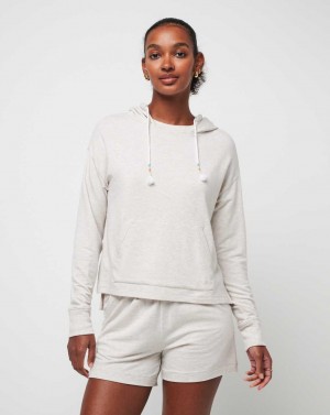 Heather Brazilian Sand Travis Mathew Hidden Gems 2.0 Cloud Terry Hoodie | LDAM87549