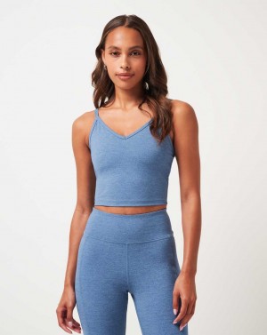 Heather Copen Blue Travis Mathew Morning Interval Moveknit Tank | HMDP53028