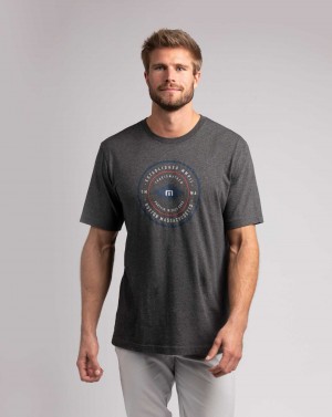 Heather Grey Pinstri Travis Mathew Wicked Times Tee | CAOZ39870