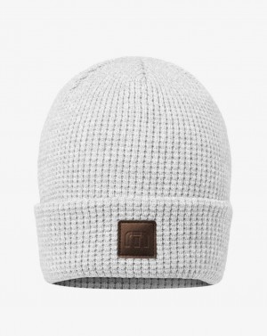 Heather Grey Travis Mathew Cloud Waffle Beanie | HCDI17342