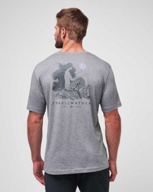 Heather Grey Travis Mathew Mermaid Caves Tee | CNIQ60512