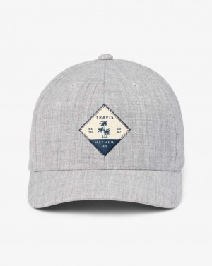 Heather Grey Travis Mathew Short Stay Snapback Hat | SAZP86504