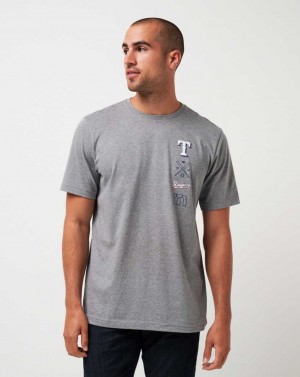 Heather Grey Travis Mathew Texas Rangers Sunset Slam Tee | RZHY78231