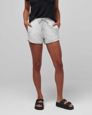 Heather Light Grey Travis Mathew Cloud Fleece Short 2.0 | LJHW38076