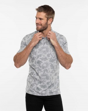 Heather Light Grey Travis Mathew I Can Explain Polo | OHLQ39106