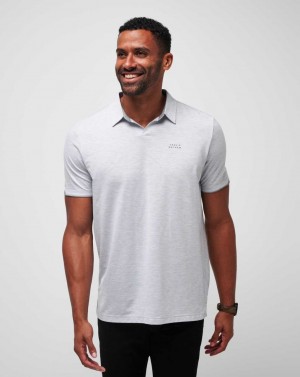 Heather Light Grey Travis Mathew Late At Night Polo | OWFI82157