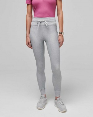 Heather Light Grey Travis Mathew Moveknit Tie Legging | RCEA59806