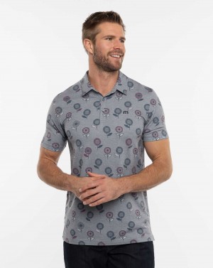 Heather Medium Grey Travis Mathew Preboarding Polo | VDHR08173