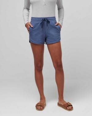 Heather Navy Travis Mathew Cloud Fleece Short 2.0 | PBYT79851