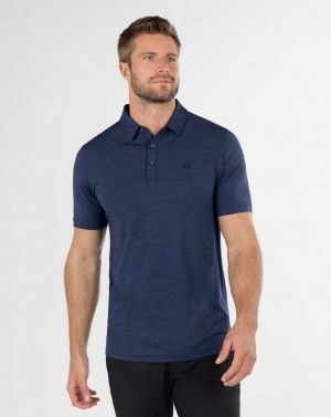 Heather Navy Travis Mathew Heating Up Golf Polo | BJOL27845