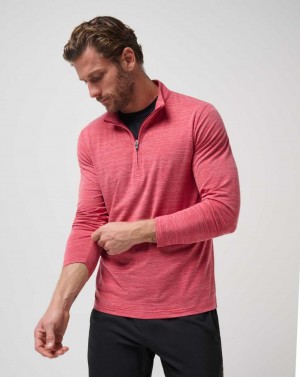 Heather Scooter Travis Mathew The Heater Quarter Zip | OCNP91064