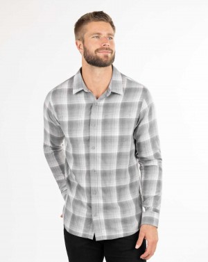 Heather Sleet Travis Mathew Inland Button-up | BJFL97154