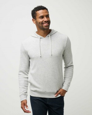 Light Grey Travis Mathew Cloud Waffle Hoodie | MXAI23859