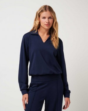 Navy Blazer Travis Mathew Spa Day Friday Ponte Top | XLSO18376