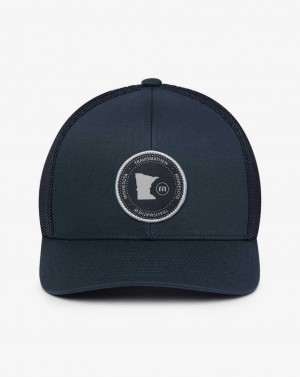 Navy Travis Mathew Oh For Sure 2.0 Snapback Hat | CRIS27635