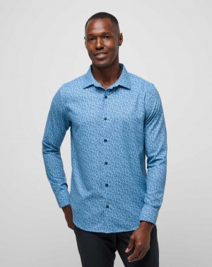 Quiet Harbor Travis Mathew Country Mile Long Sleeve Button-up | BVOF67913