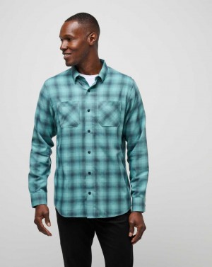 Total Eclipse/Cameo Travis Mathew Cloud Flannel Plaid Button-up | NOMR76524