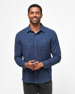 Total Eclipse Travis Mathew Cloud Flannel Button-up | URXY87496