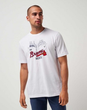 White Travis Mathew Atlanta Braves Strike One Tee | XORF34762