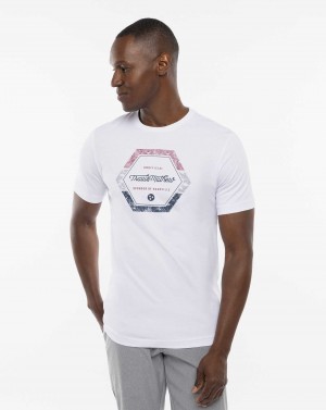 White Travis Mathew Barbeque King Tee | XNEJ19843