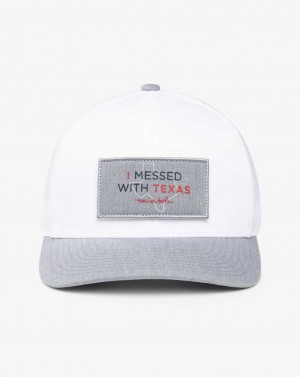 White Travis Mathew Barton Springs Snapback Hat | DEHK38275