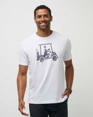 White Travis Mathew Catch And Release Tee | COLR18093