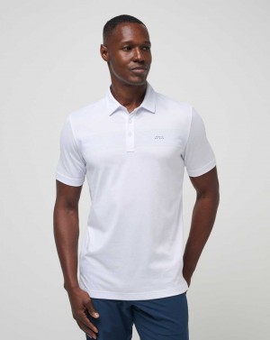 White Travis Mathew Deck Navigator Polo | GAXF25436