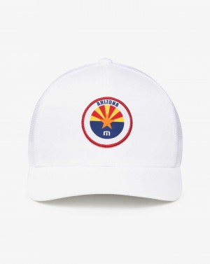 White Travis Mathew Prickly Pear Snapback Hat | NWOA49753