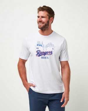 White Travis Mathew Texas Rangers Strike One Tee | YDAT12750