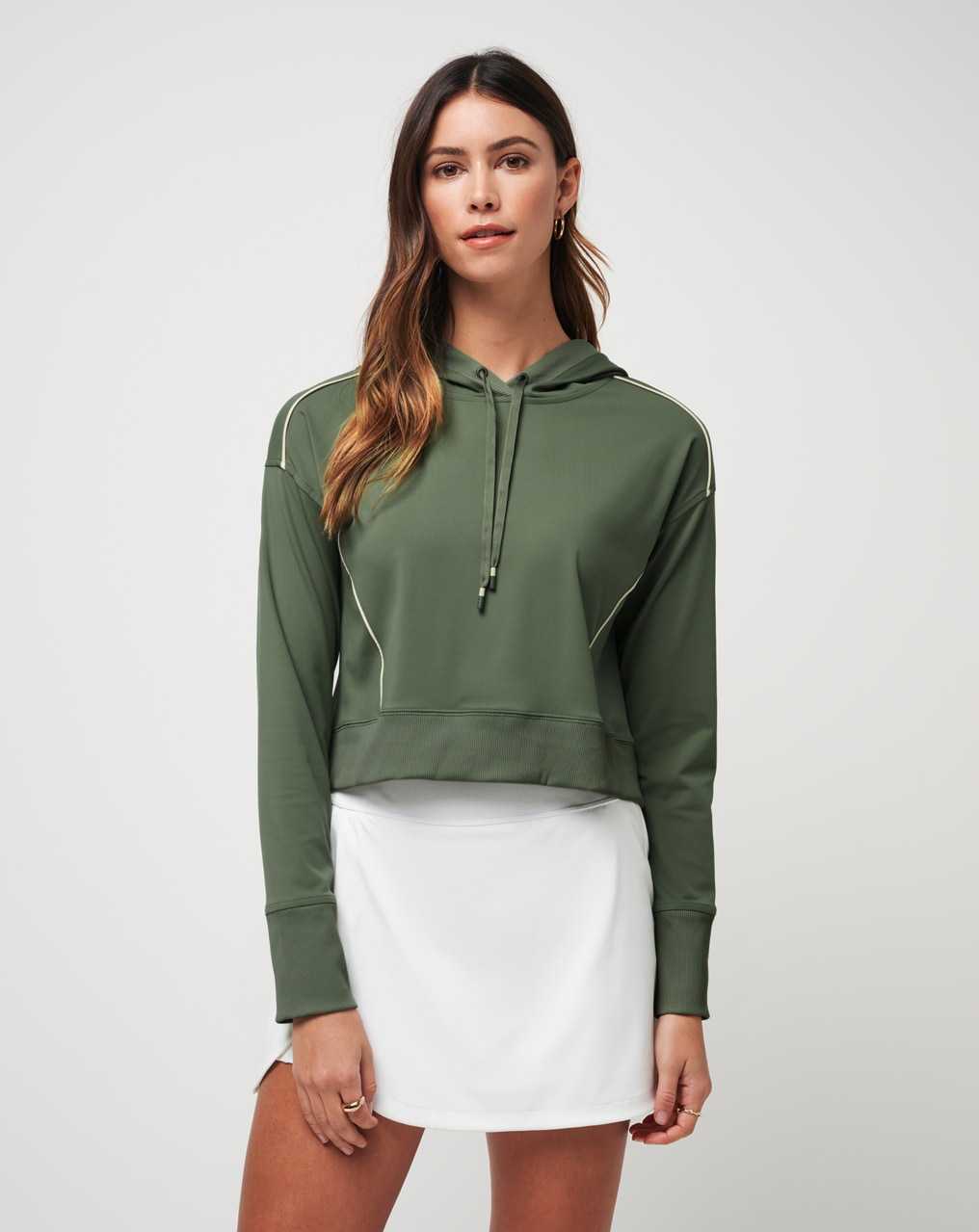 Agave Green Travis Mathew Paso Robles Moveknit Hoodie | MFLH18659